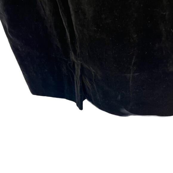 Vintage 1950s Black Form Fitting Dress with Wide Neck Opening Sz 13 - Picture 6 of 7